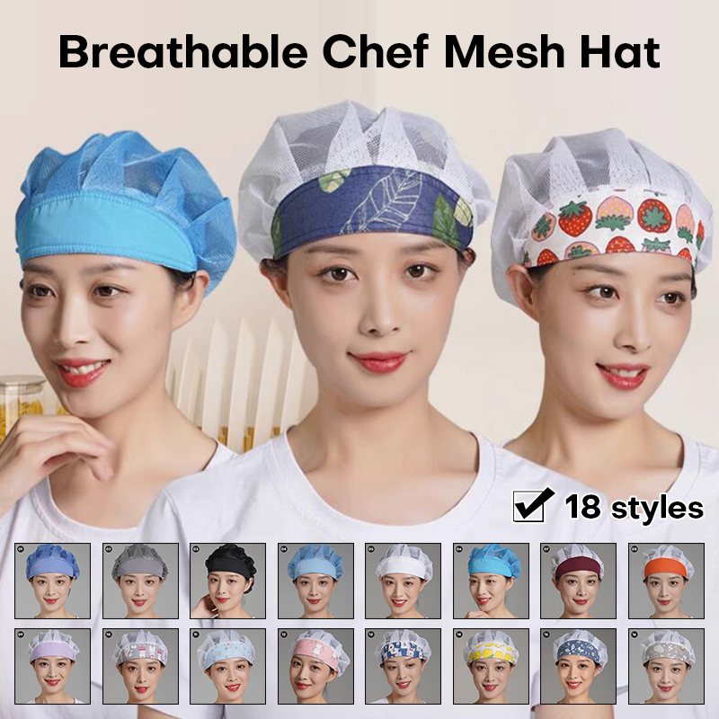 Women Kitchen Accessories - Men Women Chef Hat Dustproof Cooking