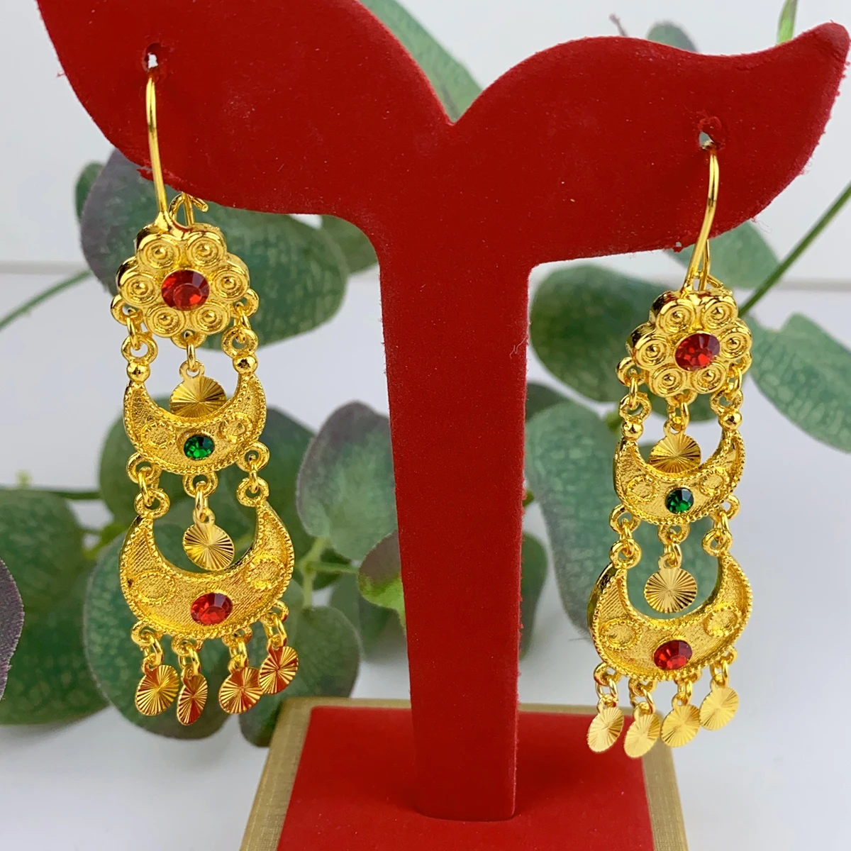 Indian Drop Dangle Earrings Je - Women Accessories Dubai 评论和价格