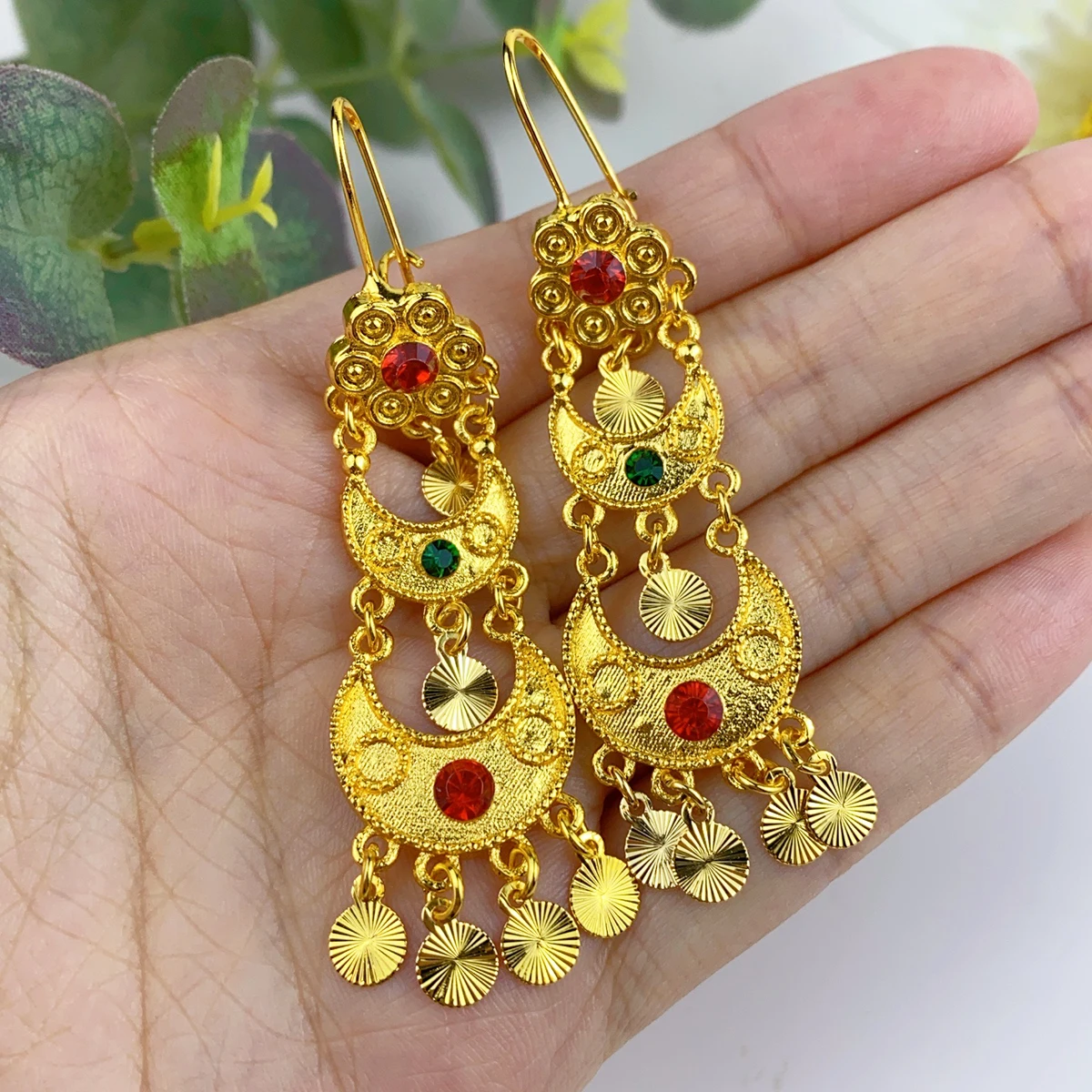 Indian Drop Dangle Earrings Je - Women Accessories Dubai 评论和价格