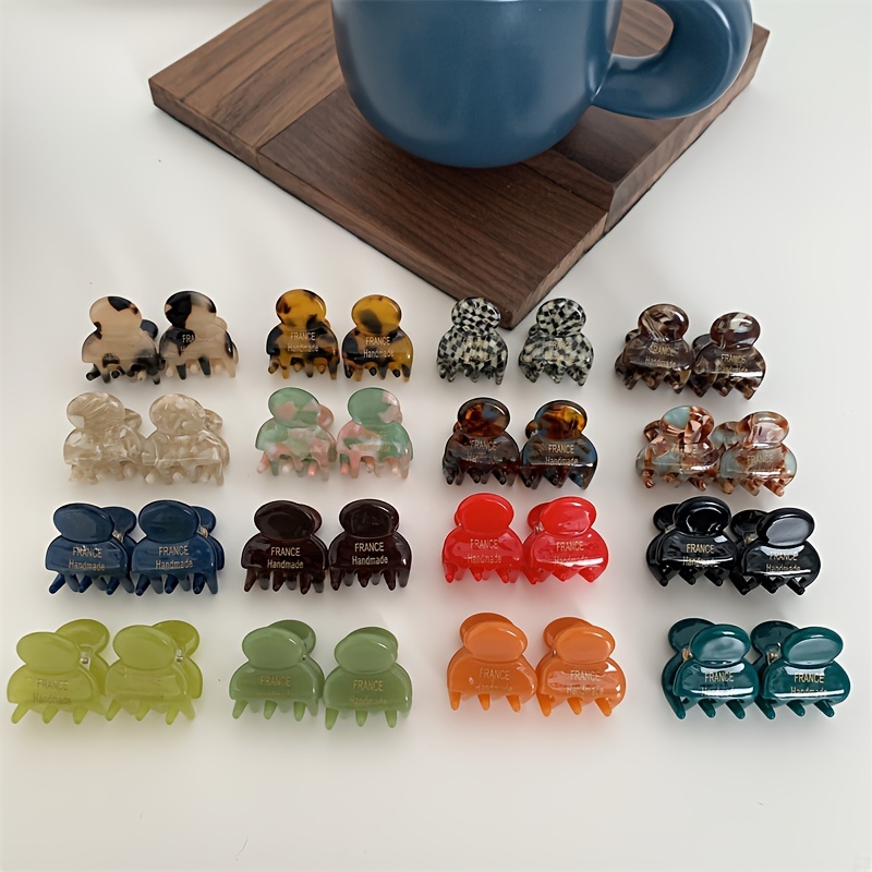 2pcs/set Mini Acetate Hair Cla - Hair Claw Clip Set 评论和价格