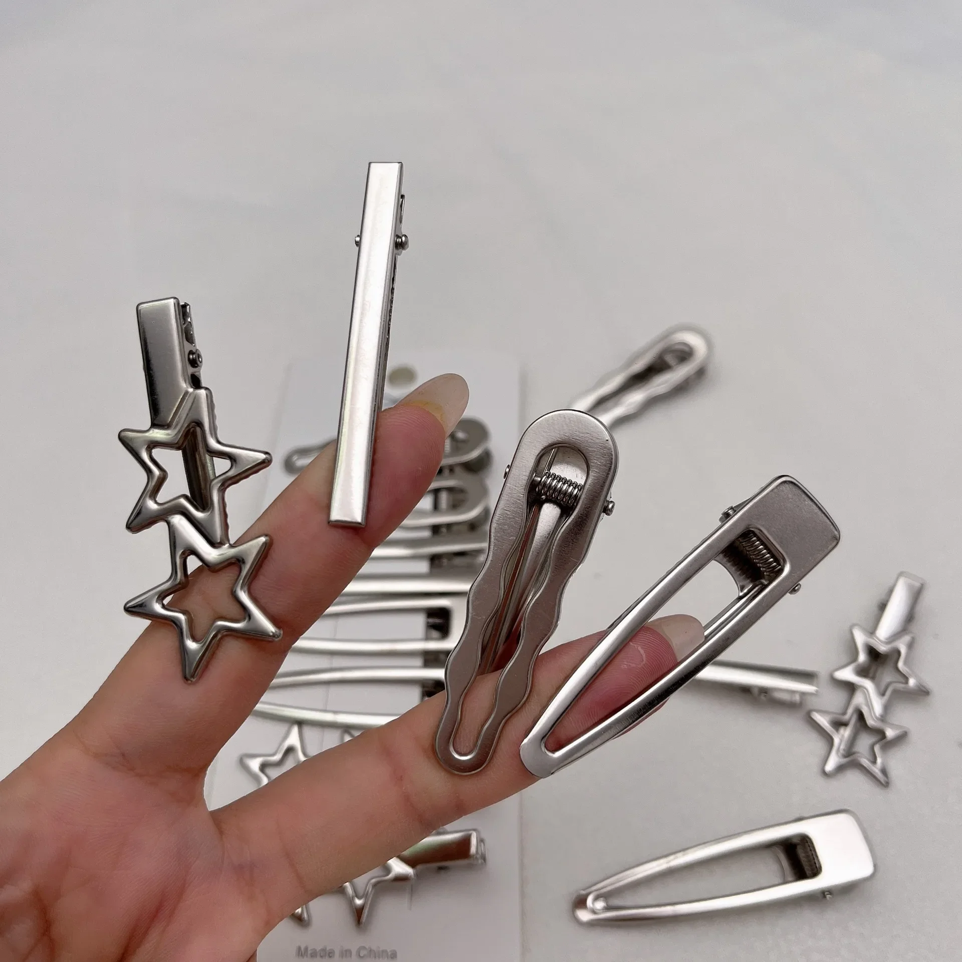 Sliver Metal Hair Clips Women  - Women Accessories Combo 评论和价格