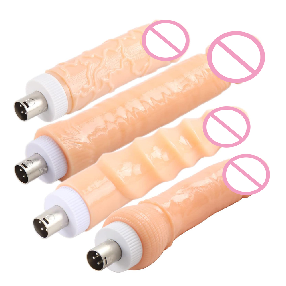 4pcs Sex Machine 3XLR Attachme - Women Accessories Combo 评论和价格