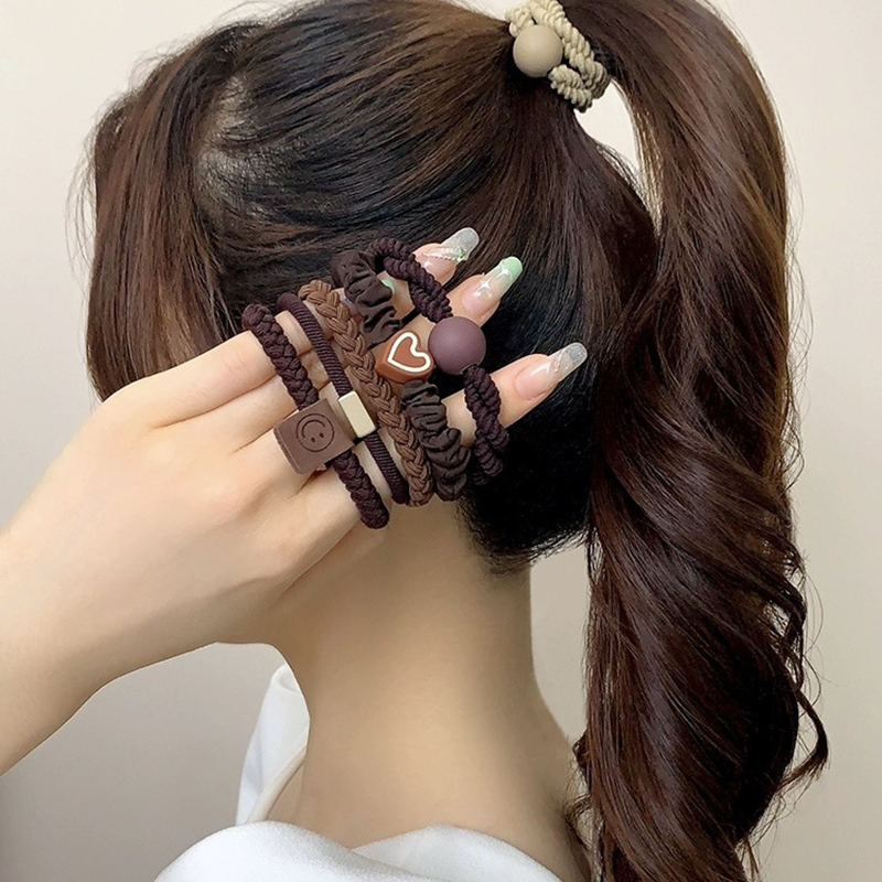 5/10pcs Simple Heart Ball Char - Women Accessories Combo 评论和价格