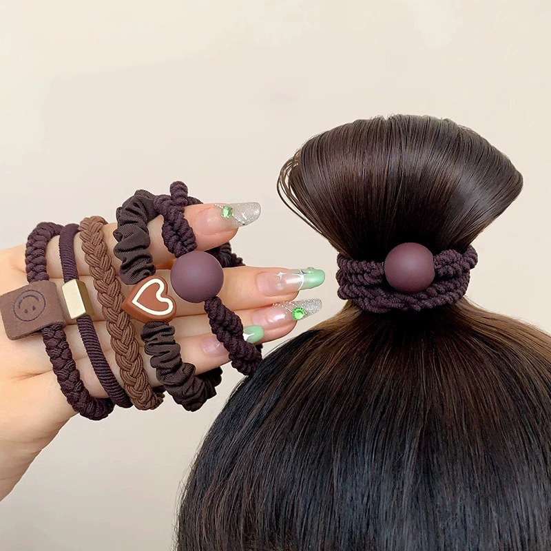 5/10pcs Simple Heart Ball Char - Women Accessories Combo 评论和价格