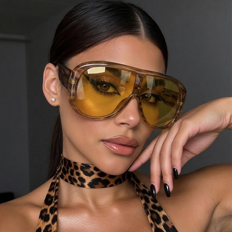 Oversized One Piece Large Fram - Sunglasses Oversized Square 评论和价格