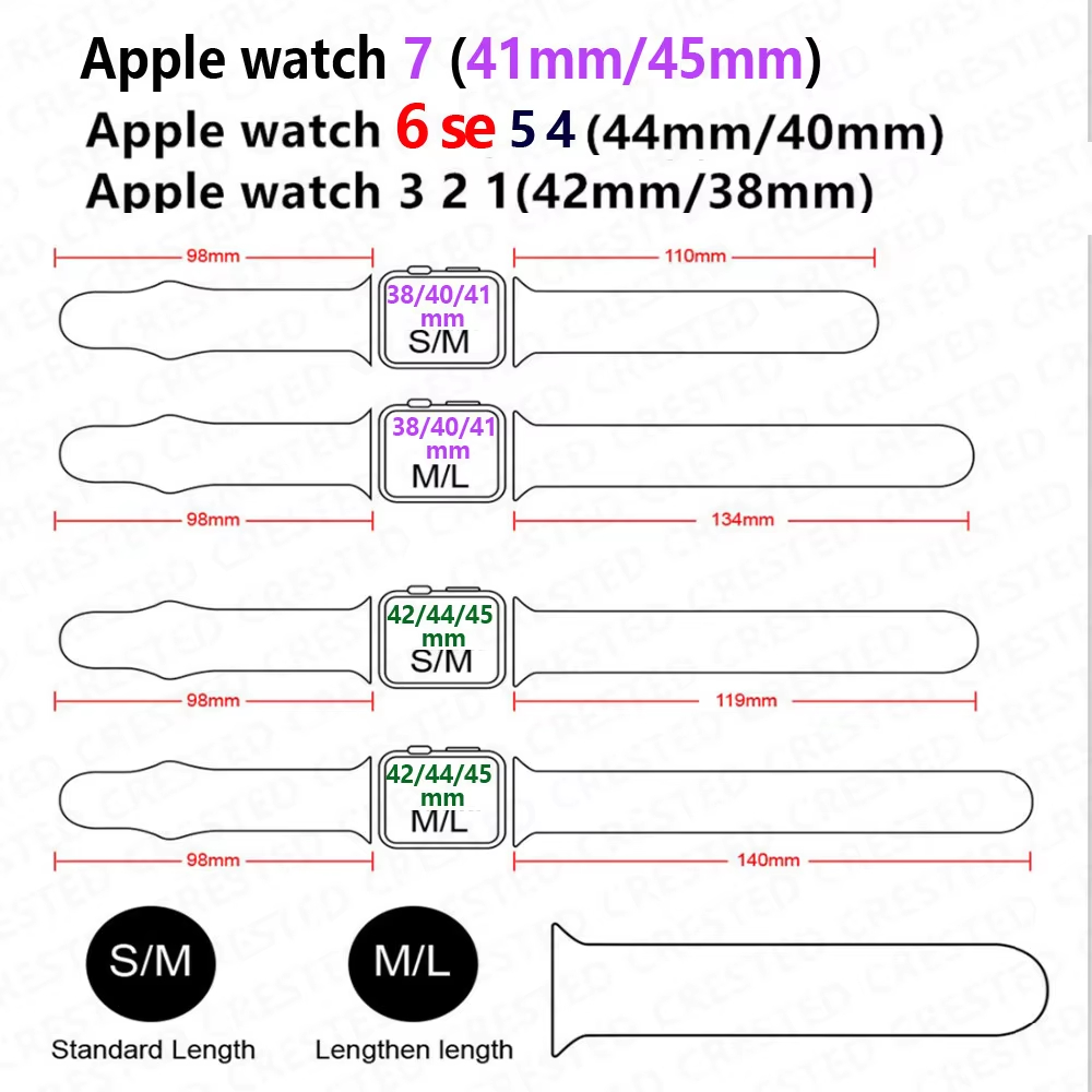 Silicone band For Apple Watch  - Women Accessories Website 评论和价格