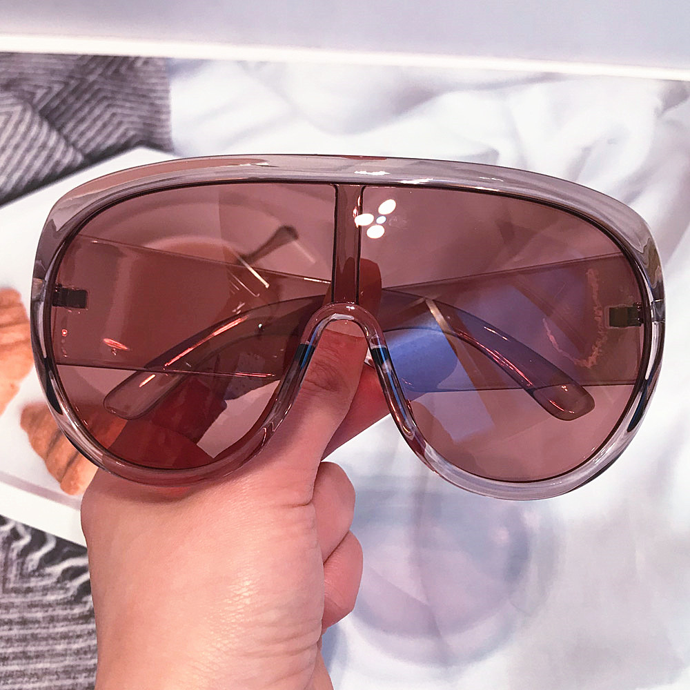 one piece oversize shield sung - Sunglasses Oversized Square 评论和价格