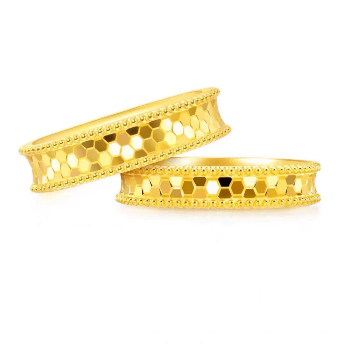 Pure Gold Color Shine Honeycom - Women Accessories Dubai 评论和价格