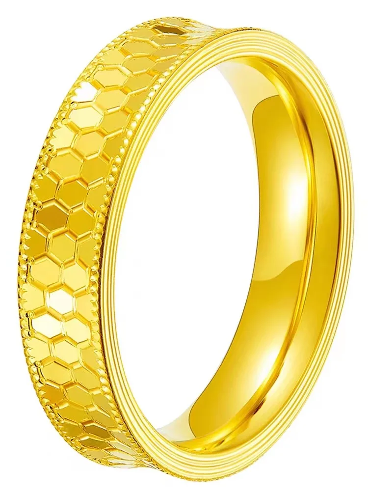 Pure Gold Color Shine Honeycom - Women Accessories Dubai 评论和价格
