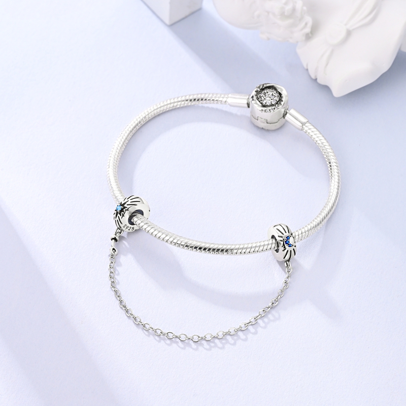Silver-Plated Rainbow Moon Saf - Women Accessories Pandora 评论和价格