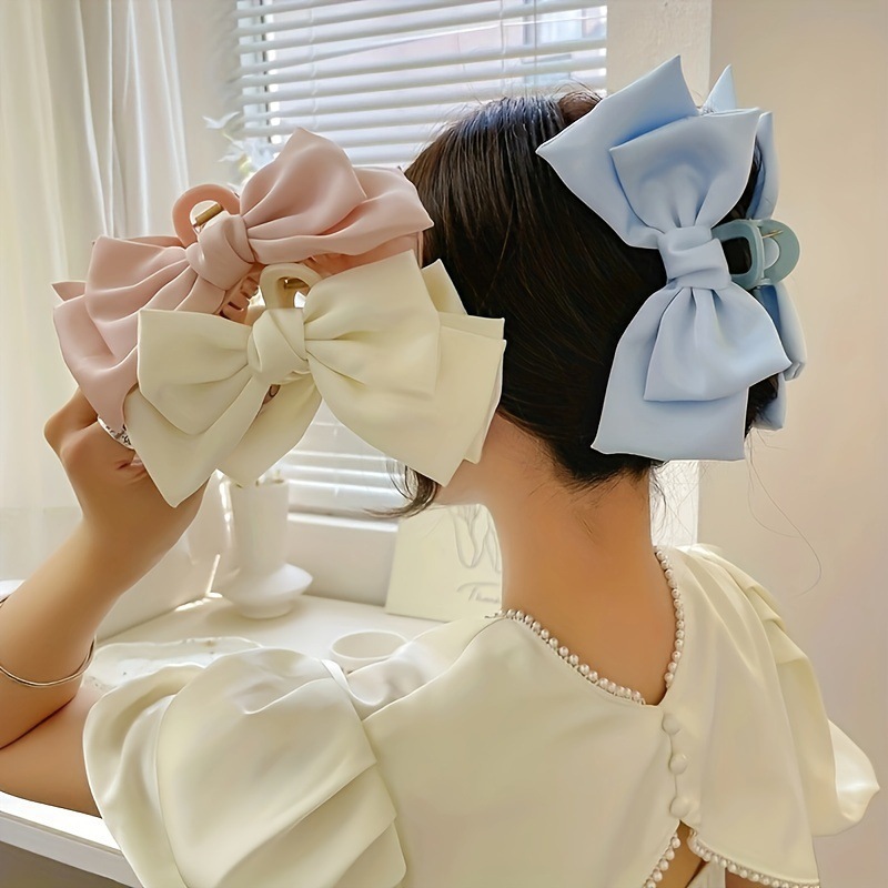 Bow Hair Claws Clip Large Shar - Hair Claw Clip Set 评论和价格
