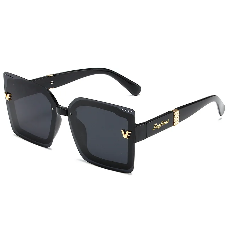 New Cool Rimeless Polarized Su - Sunglasses Oversized Square 评论和价格