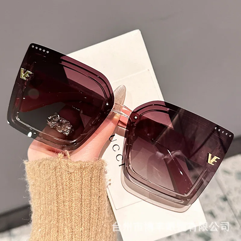 New Cool Rimeless Polarized Su - Sunglasses Oversized Square 评论和价格