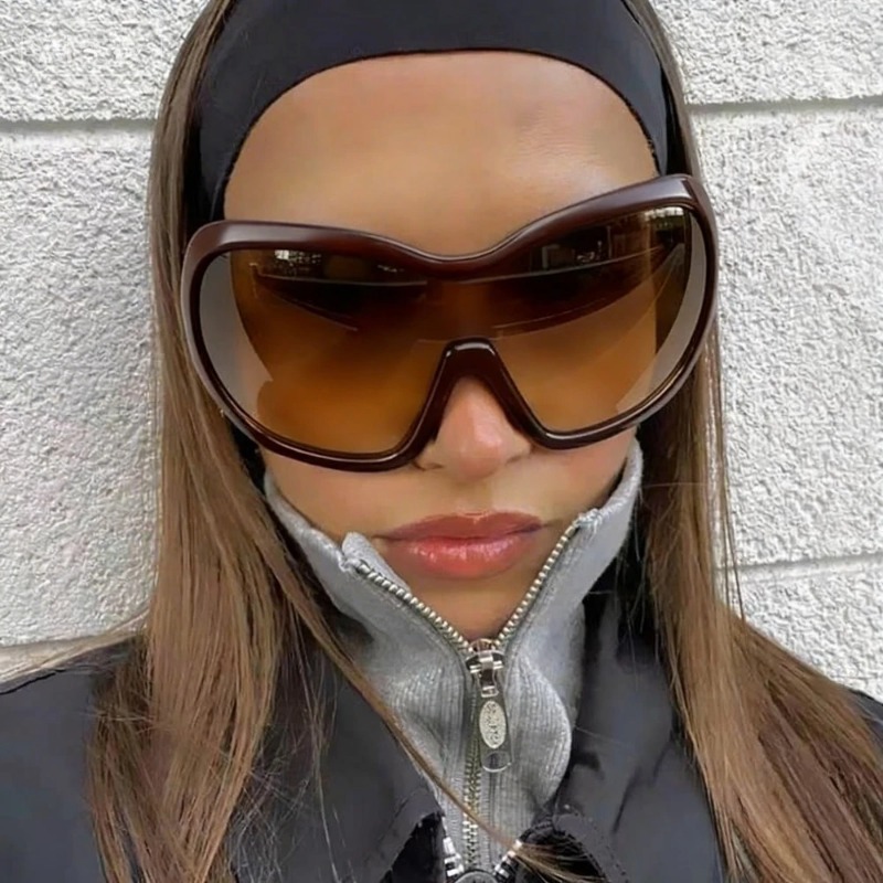 One Piece Oversized Y2K Sungla - Sunglasses Oversized Square 评论和价格