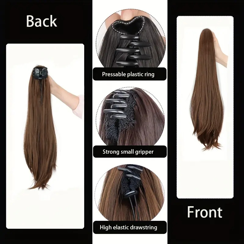 Elegant Synthetic Ponytail Wom - Hair Claw Clip Set 评论和价格