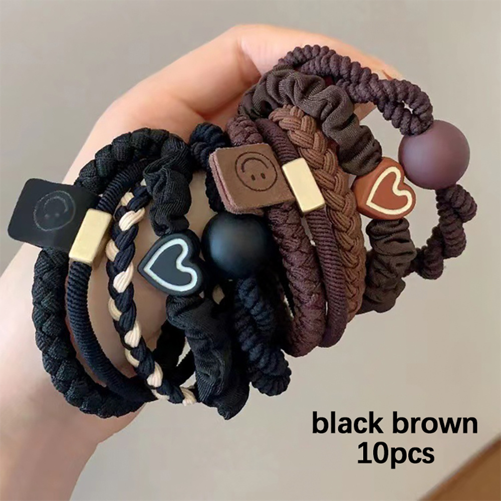 10pcs Mixed Styles Hair Ties H - Women Accessories Combo 评论和价格