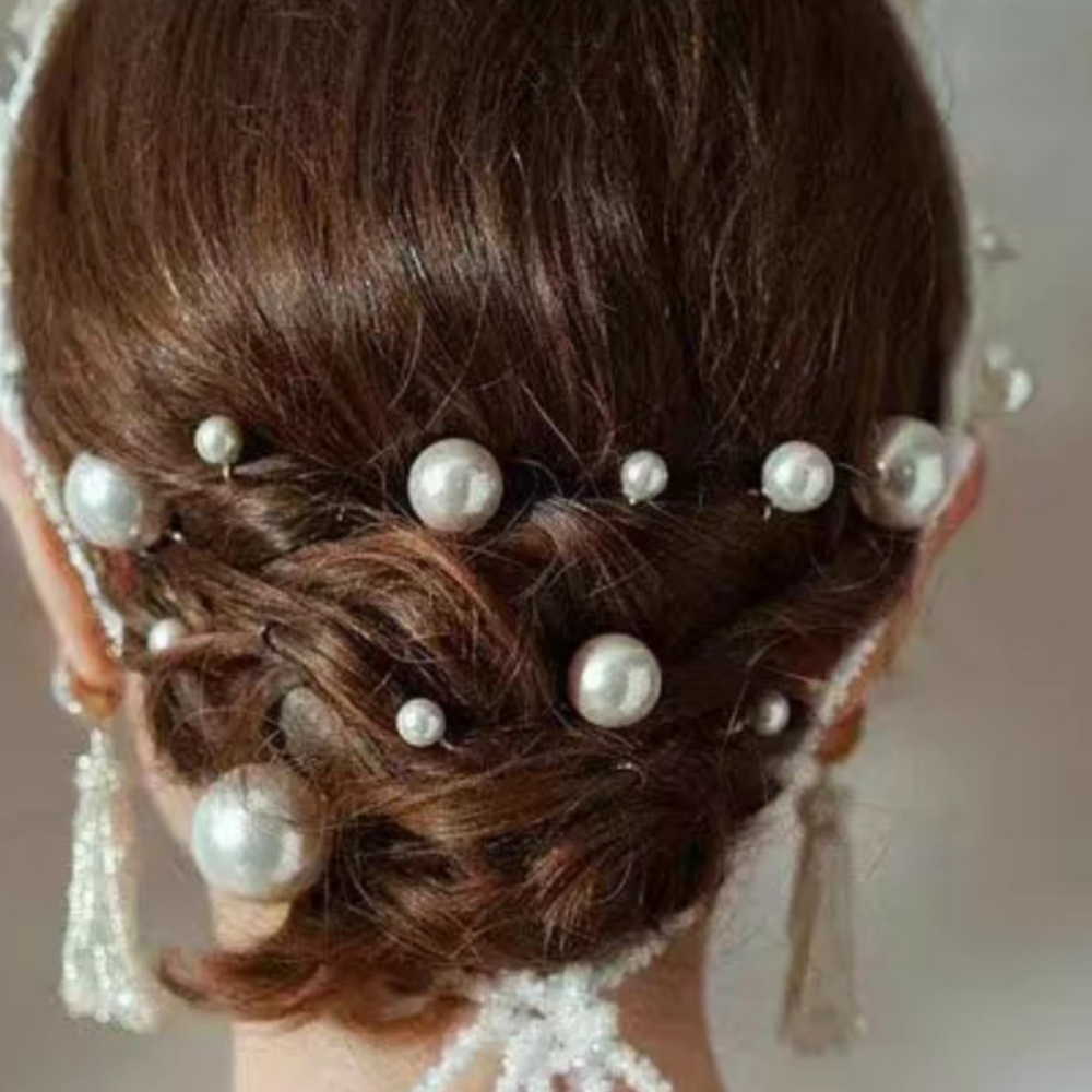 Pearl Crystal Hair Pins Comb S - Women'S Accessories H&M 评论和价格