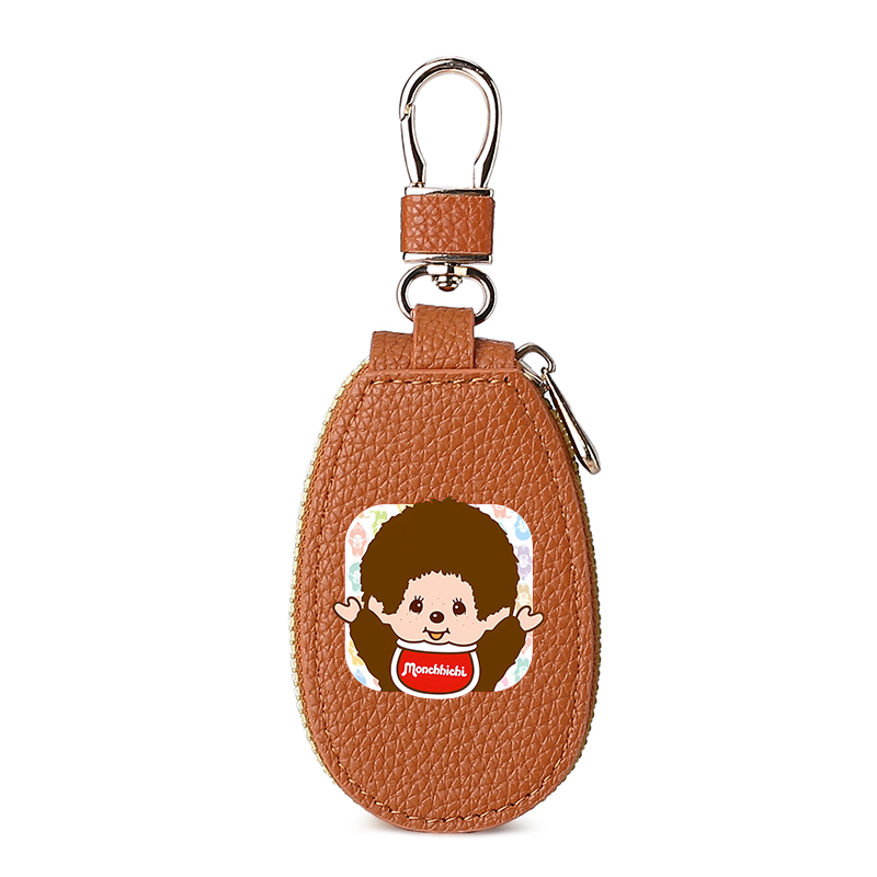 1pcs MONCHHICHI Leather Zipper - Women'S Key Accessories 评论和价格