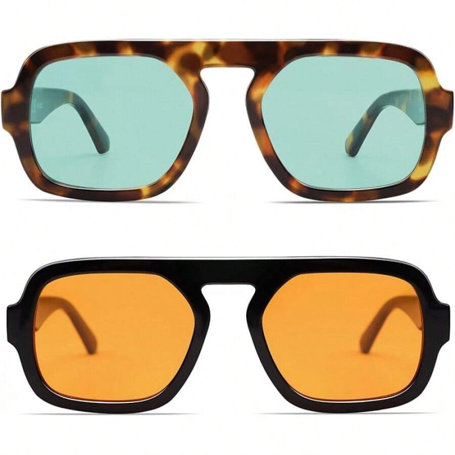 VANLINKER Oversized Retro Squa - Sunglasses Oversized Square 评论和价格