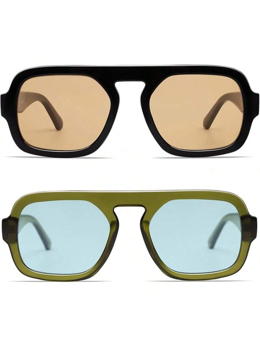 VANLINKER Oversized Retro Squa - Sunglasses Oversized Square 评论和价格