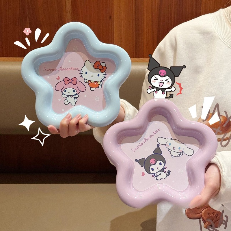 Cartoon Cat Print Ceramic Dinn - Women Accessories Combo 评论和价格