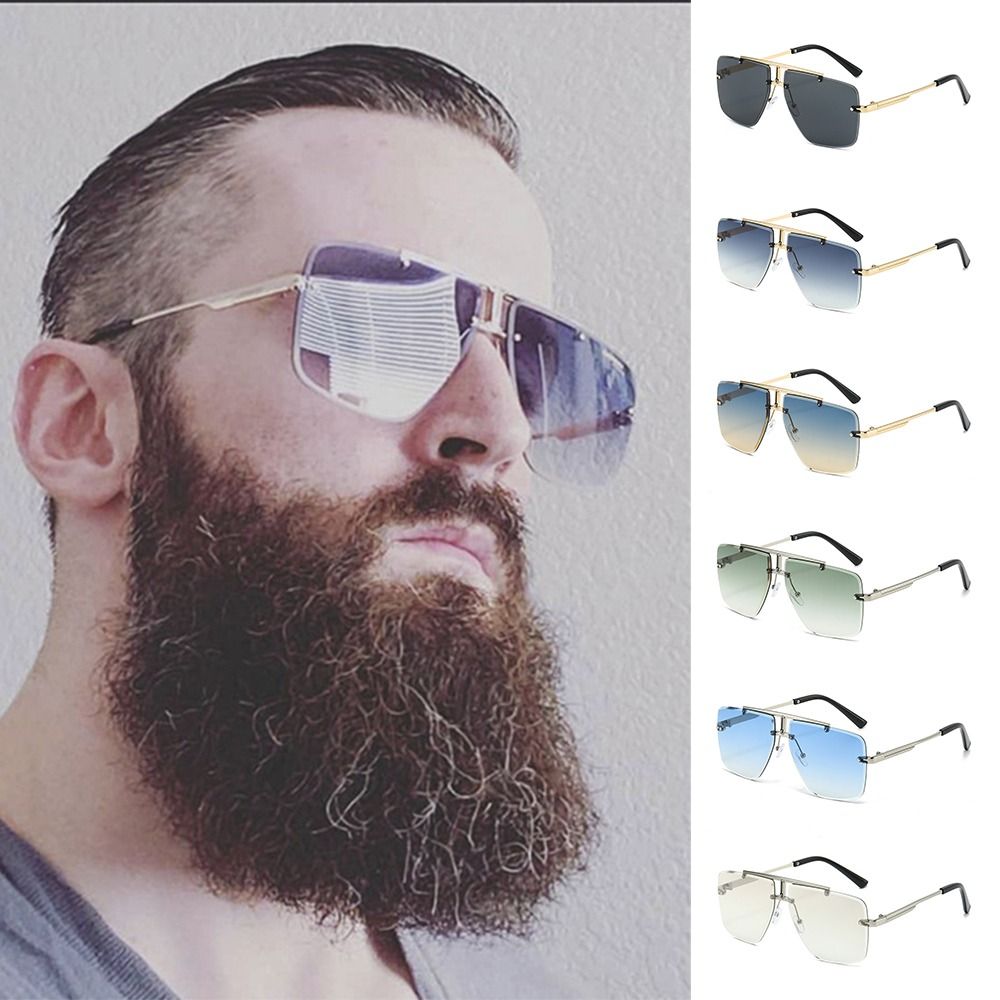 1pc Oversized Double Bridge Su - Sunglasses Oversized Square 评论和价格