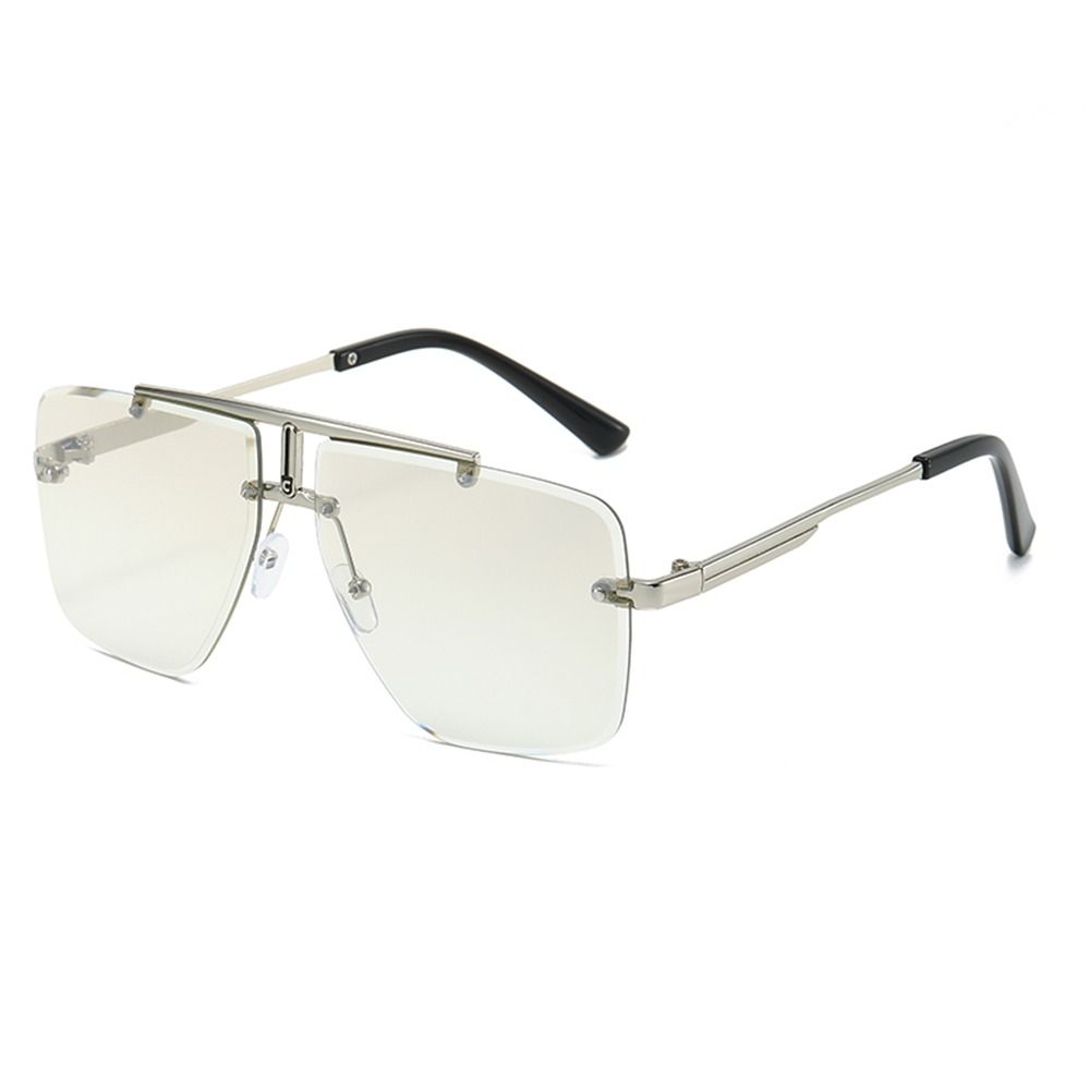 1pc Oversized Double Bridge Su - Sunglasses Oversized Square 评论和价格