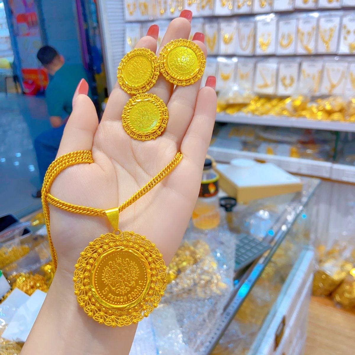 New 24K Gold Plated Dubai Jewe - Women Accessories Dubai 评论和价格