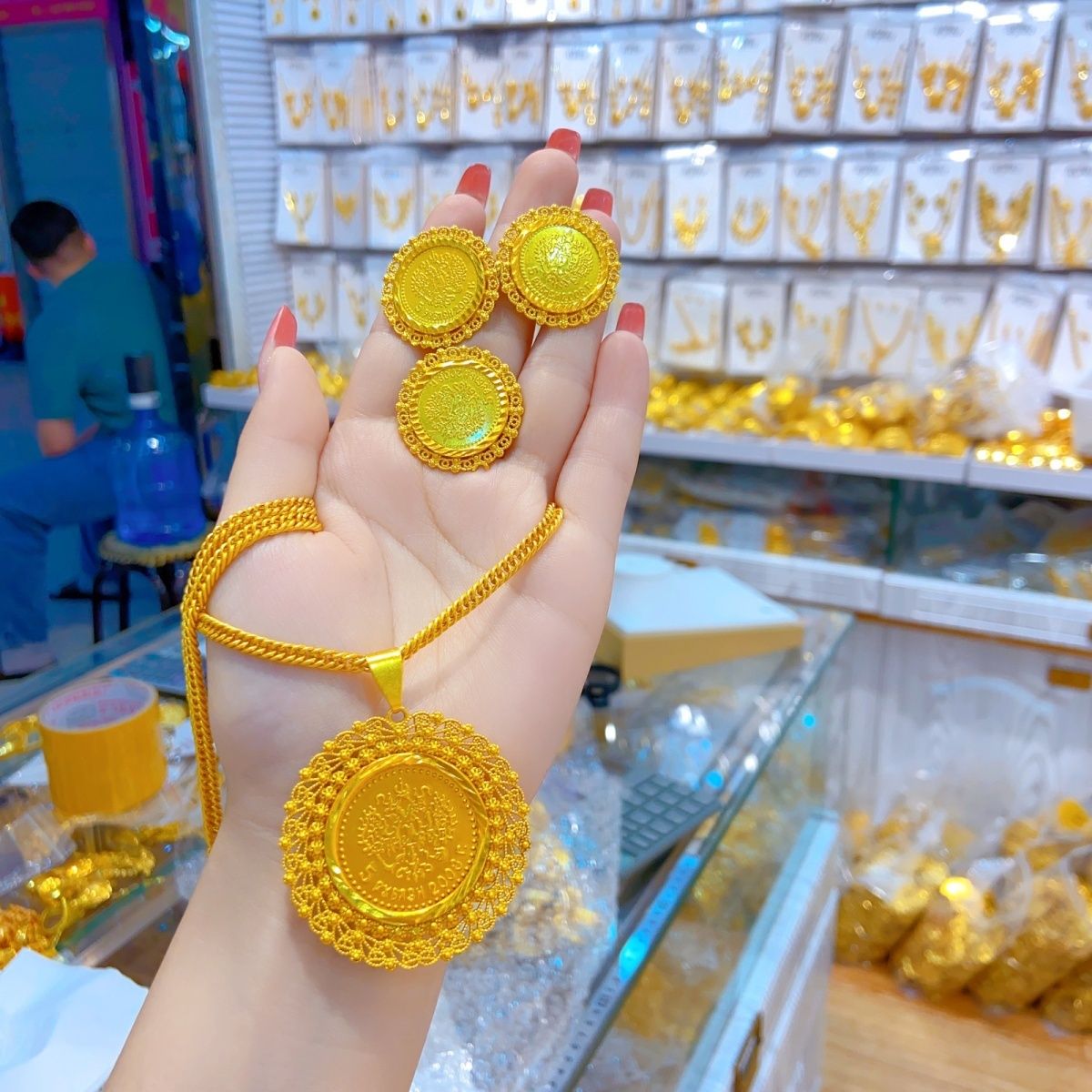 New 24K Gold Plated Dubai Jewe - Women Accessories Dubai 评论和价格