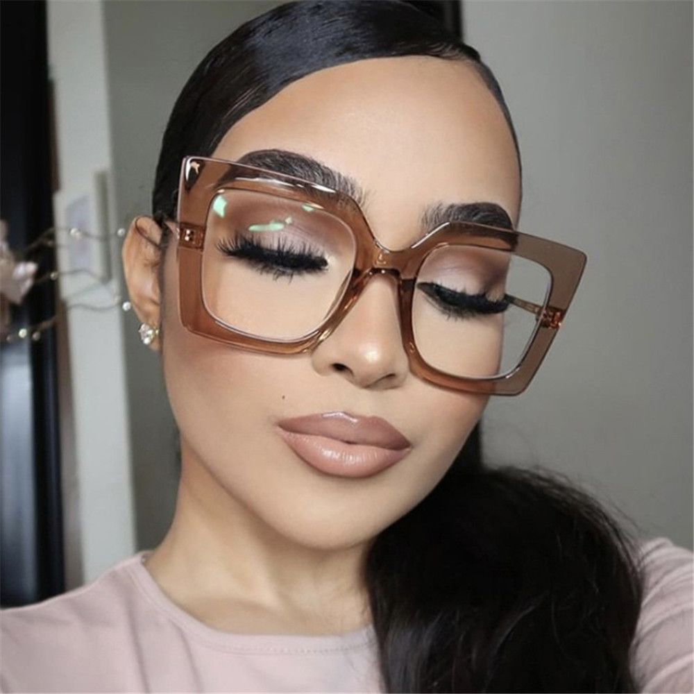 New Fashion Square Eyeglasses  - Sunglasses Oversized Square 评论和价格