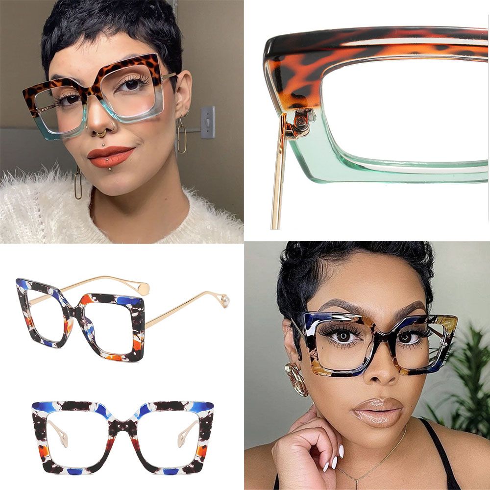 New Fashion Square Eyeglasses  - Sunglasses Oversized Square 评论和价格
