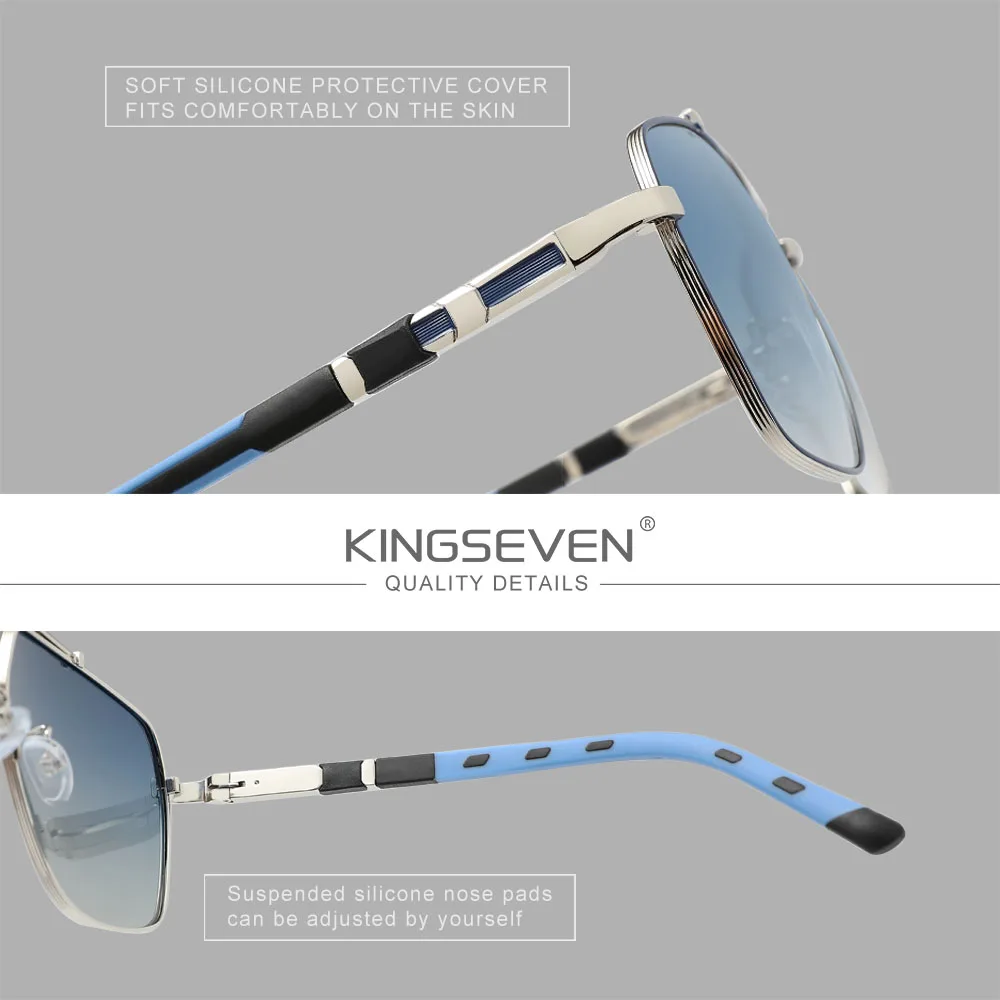 KINGSEVEN Polarized Sunglasses - Sunglasses Oversized Square 评论和价格
