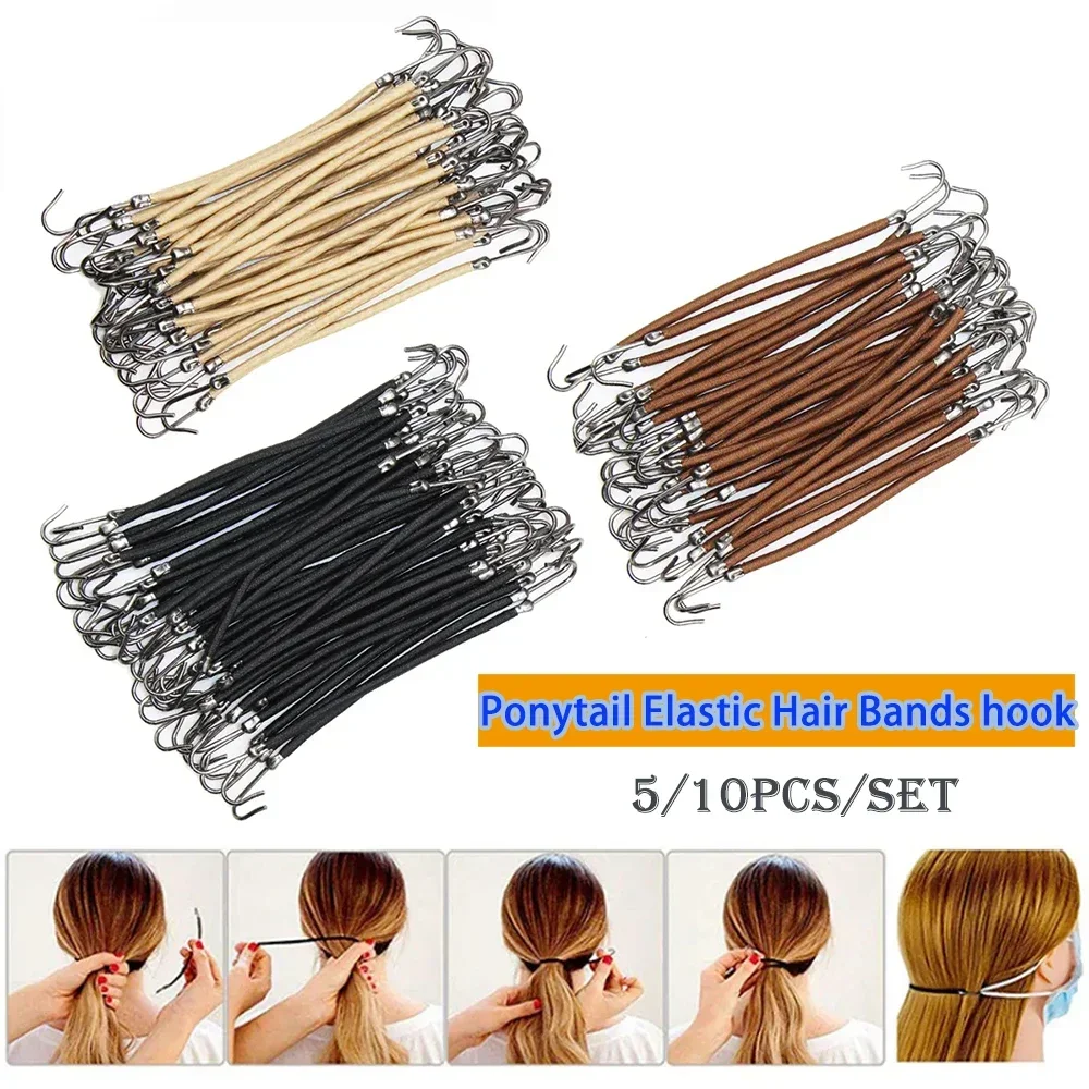 5/10PCS Ponytail Rubber Elasti - Women Accessories Combo 评论和价格