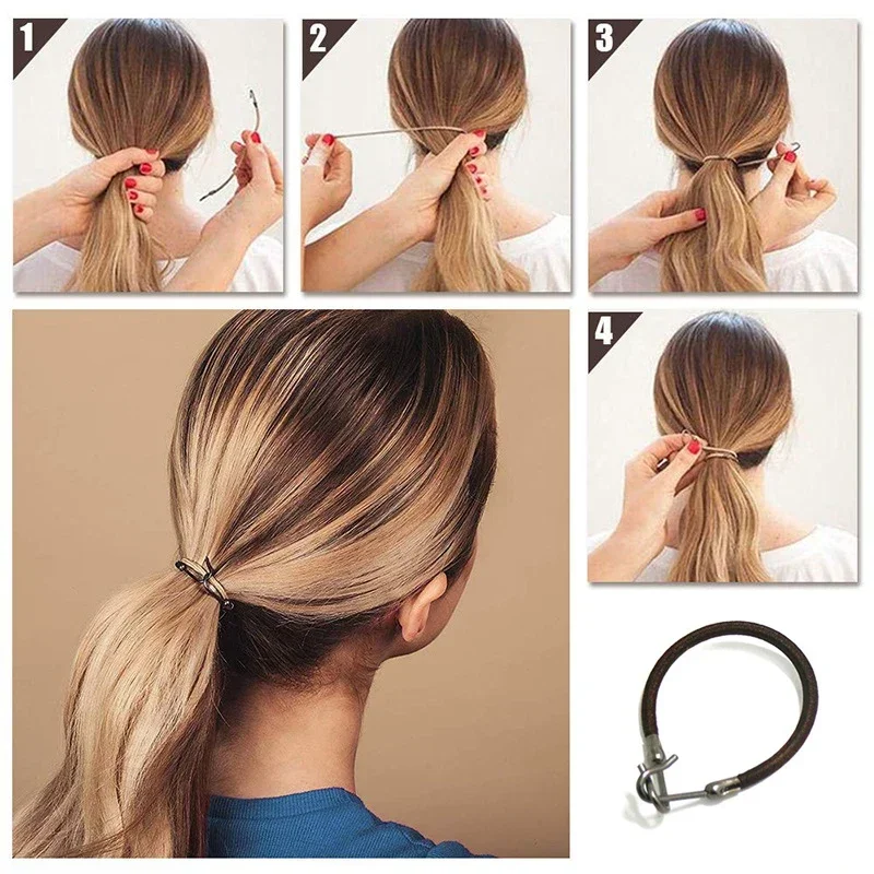 5/10PCS Ponytail Rubber Elasti - Women Accessories Combo 评论和价格