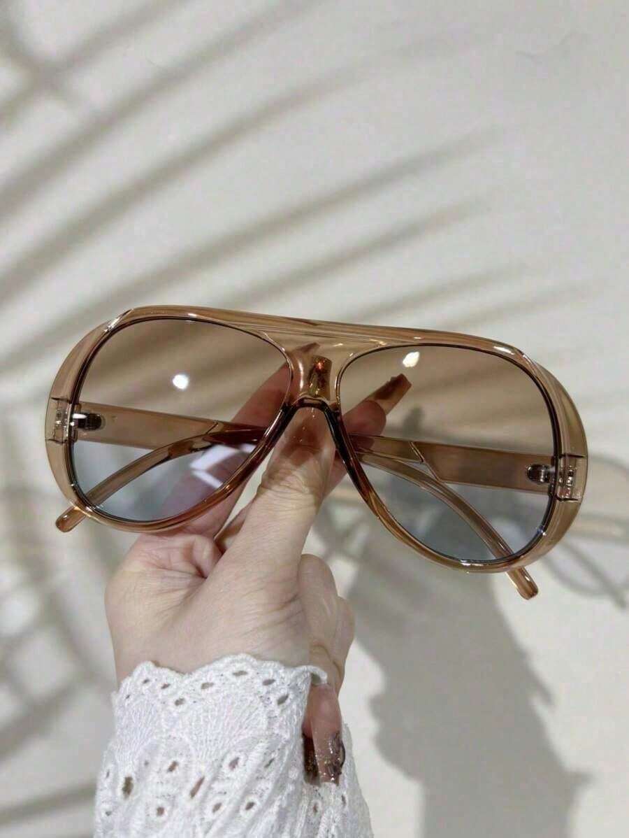 1 Piece Brand New Retro Design - Sunglasses Oversized Square 评论和价格