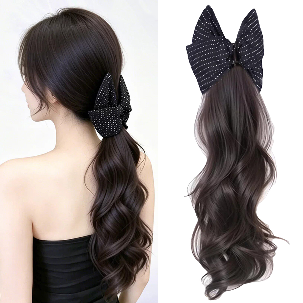 Bow Claw Clip Synthetic Ponyta - Hair Claw Clip Set 评论和价格