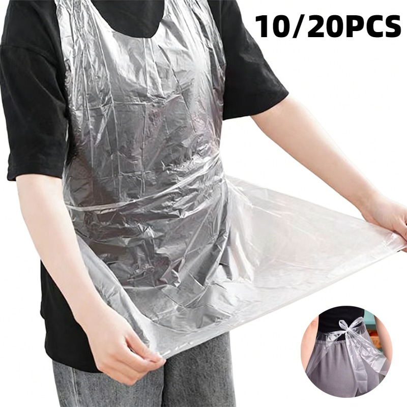 10/20PCS Disposable Aprons Ind - Women Kitchen Accessories 评论和价格